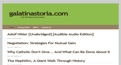 Desktop Screenshot of galatinastoria.com